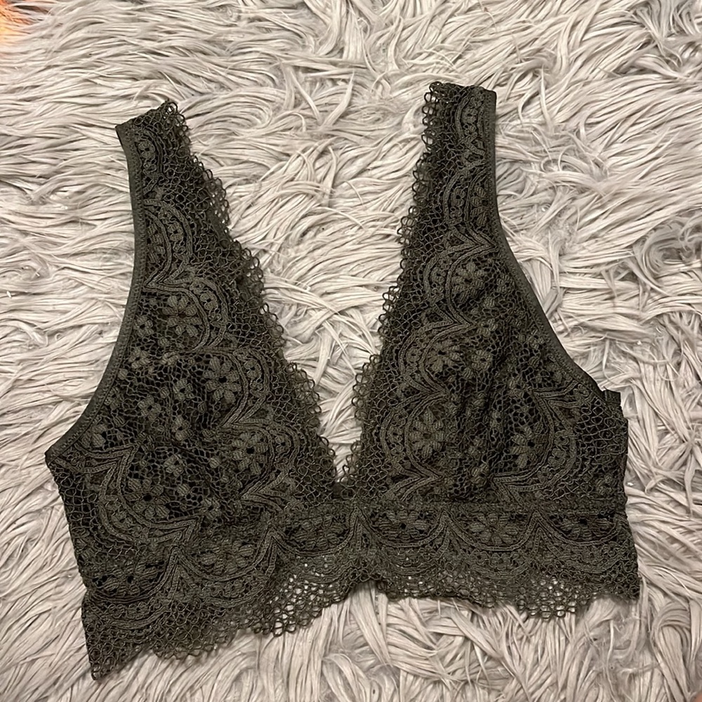 Victoria’s Secret Lace Bralette (Army Green)